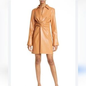 Cinq à Sept Mckenna Faux Leather Minidress